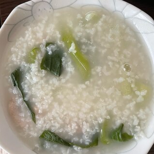 野菜と鶏肉のお粥